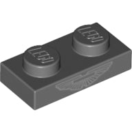 Plaatje in Gallery viewer laden, LEGO® Plaat met Motief Donker Blauwachtig Grijs 3023pb03