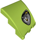 LEGO® los onderdeel Wig met Motief Limoen 80177pb002