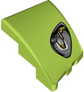 LEGO® los onderdeel Wig met Motief Limoen 80177pb002