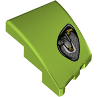 LEGO® los onderdeel Wig met Motief Limoen 80177pb002