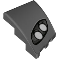 LEGO® Wig met Motief Donker Blauwachtig Grijs 80177pb003