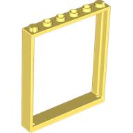 LEGO® los onderdeel Raamkozijn Helder Lichtgeel 42205