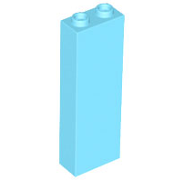 LEGO® los onderdeel Steen in kleur Medium Azuurblauw 2454