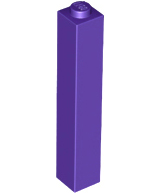 Plaatje in Gallery viewer laden, LEGO® los onderdeel Steen in kleur Donkerpaars 2453b