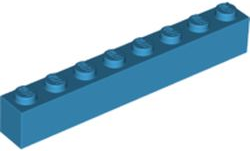 LEGO® los onderdeel Steen in kleur Donker Azuurblauw 3008
