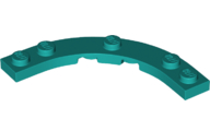 Plaatje in Gallery viewer laden, LEGO® los onderdeel Plaat Rond Donker Turkoois 80015