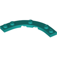 Plaatje in Gallery viewer laden, LEGO® los onderdeel Plaat Rond Donker Turkoois 80015