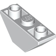 LEGO® los onderdeel Dakpan Omgekeerd in kleur Wit 2341