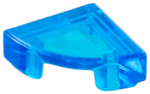 Plaatje in Gallery viewer laden, LEGO® los onderdeel Tegel Rond Doorzichtig Donkerblauw 25269