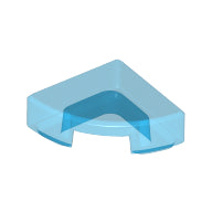 Plaatje in Gallery viewer laden, LEGO® los onderdeel Tegel Rond Doorzichtig Donkerblauw 25269