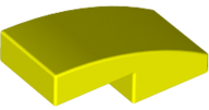 Plaatje in Gallery viewer laden, LEGO® los onderdeel Dakpan Gebogen in kleur Neon geel 11477