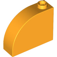 LEGO® los onderdeel Dakpan Gebogen Helder Licht Oranje 33243