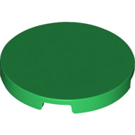 LEGO® los onderdeel Tegel Rond in kleur Groen 67095