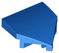 LEGO® los onderdeel Wig in kleur Blauw 66956
