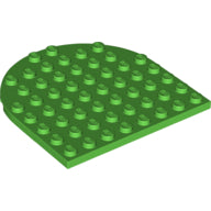 LEGO® los onderdeel Plaat Rond in kleur Fel Groen 41948