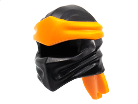 LEGO® los onderdeel Hoofddeksels in kleur Zwart 40925pb18