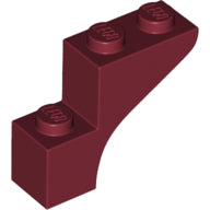 LEGO® los onderdeel Steen Boog in kleur Donkerrood 88292