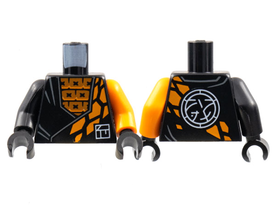 LEGO® los onderdeel Lijf met Motief Zwart 973pb4580c01