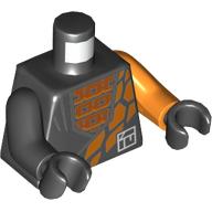 LEGO® los onderdeel Lijf met Motief Zwart 973pb4580c01