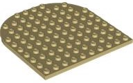 LEGO® los onderdeel Plaat Rond in kleur Geelbruin 80031