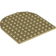 LEGO® los onderdeel Plaat Rond in kleur Geelbruin 80031