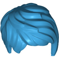 Plaatje in Gallery viewer laden, LEGO® los onderdeel Haar in kleur Donker Azuurblauw 37823