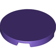 LEGO® los onderdeel Tegel Rond in kleur Donkerpaars 67095