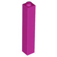 LEGO® los onderdeel Steen in kleur Magenta 2453b