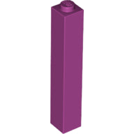 Plaatje in Gallery viewer laden, LEGO® los onderdeel Steen in kleur Magenta 2453b