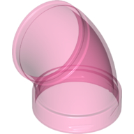 LEGO® los onderdeel Cilinder Doorzichtig Donkerroze 49737