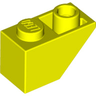 Plaatje in Gallery viewer laden, LEGO® los onderdeel Dakpan Omgekeerd in kleur Neon geel 3665