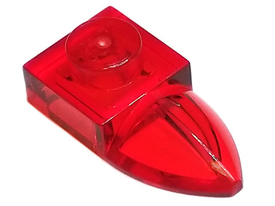 LEGO® los onderdeel Plaat Aangepast Doorzichtig Rood 49668