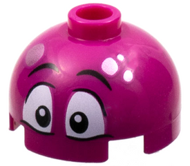 LEGO® los onderdeel Steen Rond met Motief Magenta 553pb041