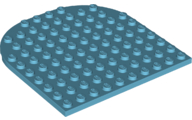 LEGO® los onderdeel Plaat Rond Medium Azuurblauw 80031
