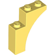 Plaatje in Gallery viewer laden, LEGO® los onderdeel Steen Boog Helder Lichtgeel 13965