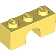 Plaatje in Gallery viewer laden, LEGO® los onderdeel Steen Boog Helder Lichtgeel 4490