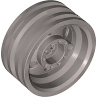 LEGO® los onderdeel Wiel in kleur Zilver 56904