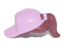 Plaatje in Gallery viewer laden, LEGO® los onderdeel Haar in kleur Donkerrood 35660pb09