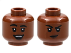 LEGO® los onderdeel Hoofd Roodachtig Bruin 3626pb3015