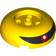 LEGO® los onderdeel Steen Rond met Motief Geel 79850pb01