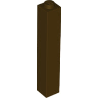 LEGO® los onderdeel Steen in kleur Donker Bruin 2453b