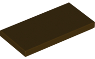 LEGO® los onderdeel Tegel Algemeen Donker Bruin 87079