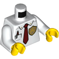 LEGO® los onderdeel Lijf met Motief Wit 973pb4582c01