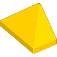 LEGO® los onderdeel Dakpan Algemeen in kleur Geel 15571