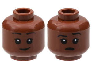 LEGO® los onderdeel Hoofd Roodachtig Bruin 3626cpb2996