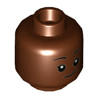 Plaatje in Gallery viewer laden, LEGO® los onderdeel Hoofd Roodachtig Bruin 3626cpb2996