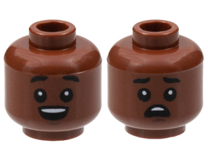LEGO® los onderdeel Hoofd Roodachtig Bruin 3626cpb2997