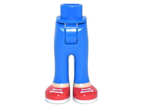 LEGO® los onderdeel Benen in kleur Blauw 92253c00pb53