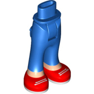 Plaatje in Gallery viewer laden, LEGO® los onderdeel Benen in kleur Blauw 92253c00pb53