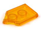 LEGO® los onderdeel Tegel Aangepast Doorzichtig Oranje 22385